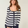 Pitkähihainen neliömäinen Babydoll-neulepaita Pitkähihainen neliömäinen Babydoll-neulepaita