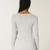 Pitkähihainen neliömäinen Babydoll-neulepaita Pitkähihainen neliömäinen Babydoll-neulepaita