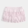 Pitsi-sifonki porrastettu Mini Skort