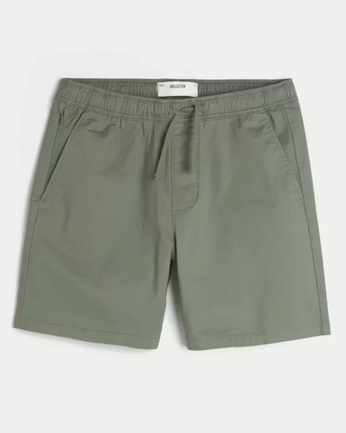 Polven yläpuolelle ulottuvat Twill-shortsit Polven yläpuolelle ulottuvat Twill-shortsit