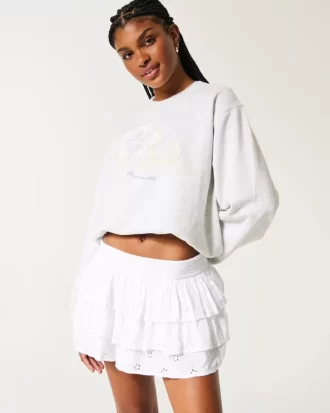 Porrastettu Mini Skort