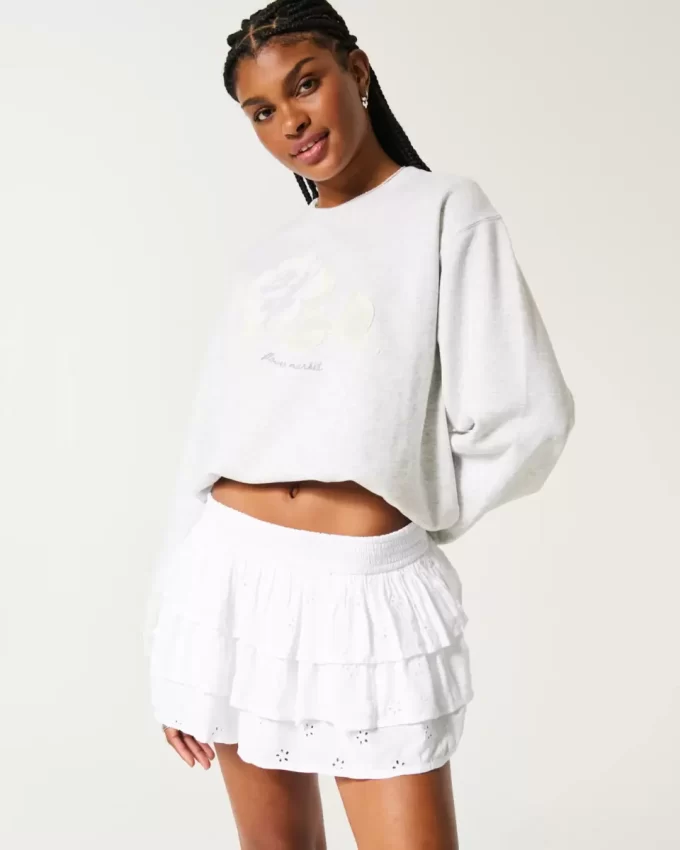 Porrastettu Mini Skort