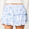 Porrastettu Mini Skort