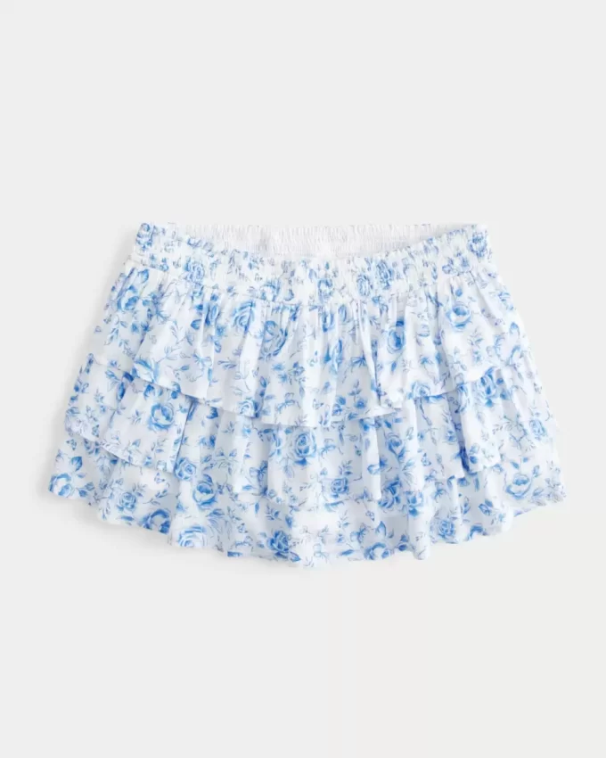 Porrastettu Mini Skort