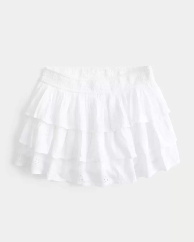Porrastettu Mini Skort