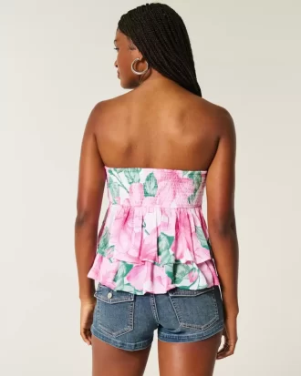 Porrastettu riimu Babydoll Top