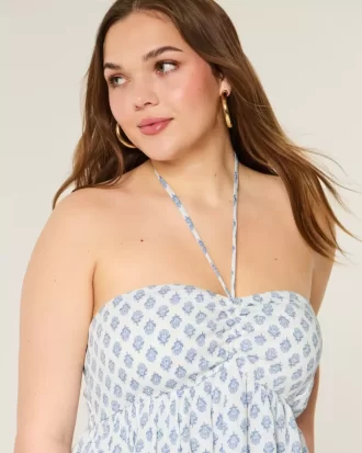 Porrastettu riimu Babydoll Top