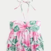 Porrastettu riimu Babydoll Top Porrastettu riimu Babydoll Top