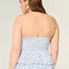 Porrastettu riimu Babydoll Top Porrastettu riimu Babydoll Top