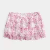 Porrastettu sifonki Mini Skort