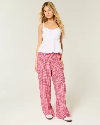 Pull-on Slub-housut