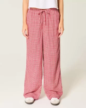 Pull-on Slub-housut