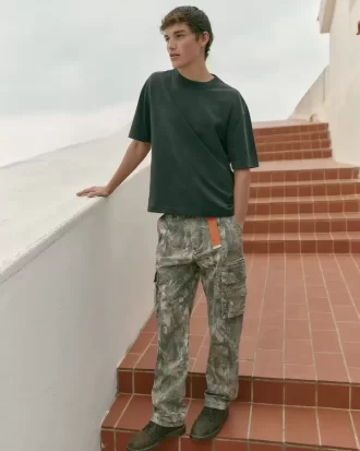Raskaat löysät Camo Cargo -housut