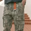 Raskaat löysät Camo Cargo -housut Raskaat löysät Camo Cargo -housut
