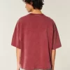 Raskas Baggy Crop Varsity Graphic Football T-paita Raskas Baggy Crop Varsity Graphic Football T-paita