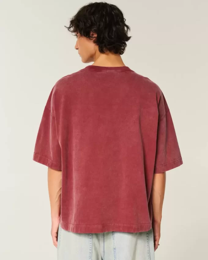 Raskas Baggy Crop Varsity Graphic Football T-paita Raskas Baggy Crop Varsity Graphic Football T-paita