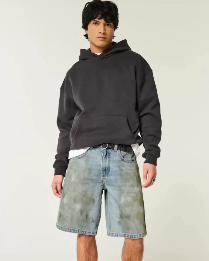 Rasvatut Baggy Jean shortsit Rasvatut Baggy Jean shortsit