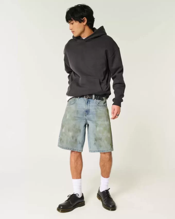 Rasvatut Baggy Jean shortsit Rasvatut Baggy Jean shortsit