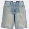 Rasvatut Medium Wash Super Baggy Denim shortsit Rasvatut Medium Wash Super Baggy Denim shortsit