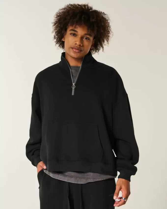 Rectangle Fit Quarter-zip -huppari
