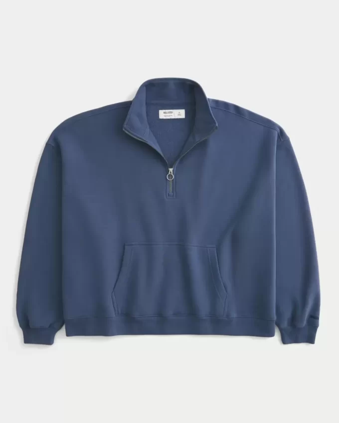 Rectangle Fit Quarter-zip -huppari