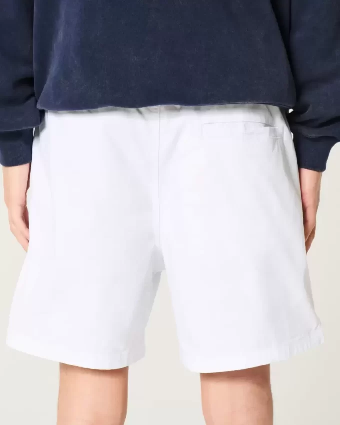 Reiden puoliväliin ulottuvat Twill-shortsit Reiden puoliväliin ulottuvat Twill-shortsit