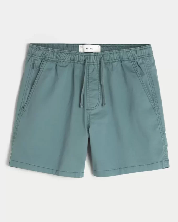Reiden puoliväliin ulottuvat Twill-shortsit Reiden puoliväliin ulottuvat Twill-shortsit