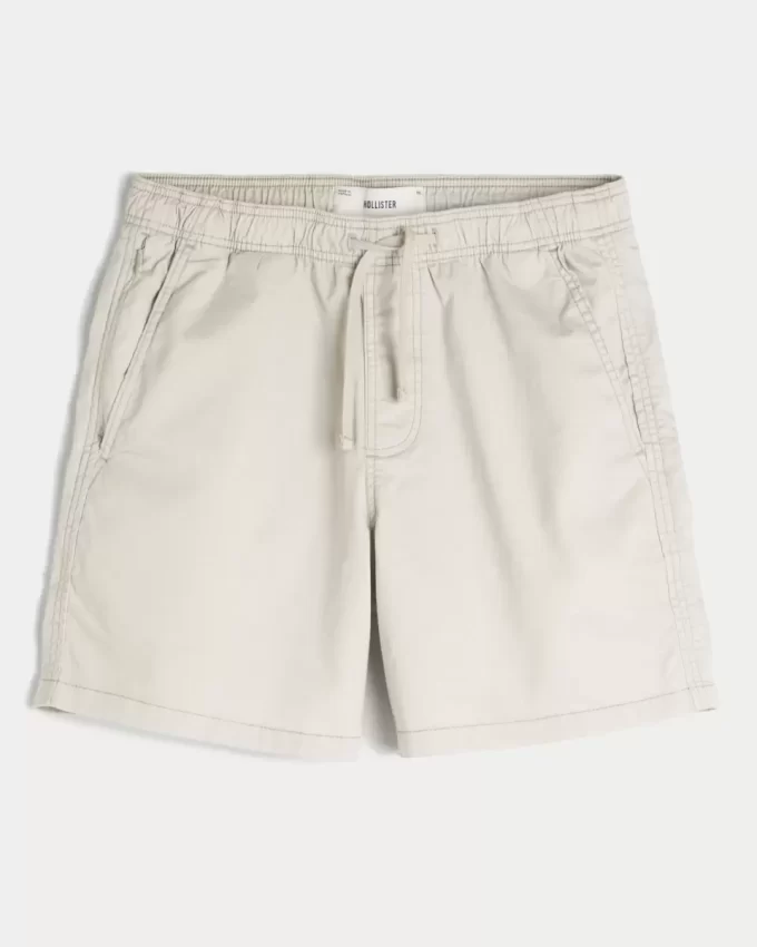 Reiden puoliväliin ulottuvat Twill-shortsit Reiden puoliväliin ulottuvat Twill-shortsit