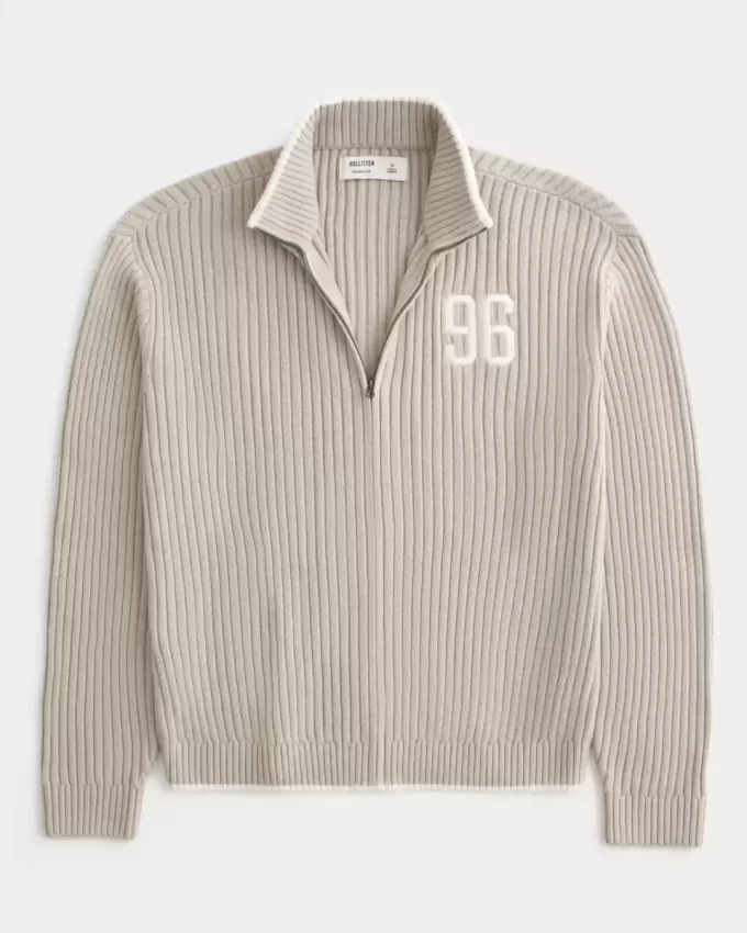 Rento numerograafinen vetoketjullinen villapaita Rento numerograafinen vetoketjullinen villapaita