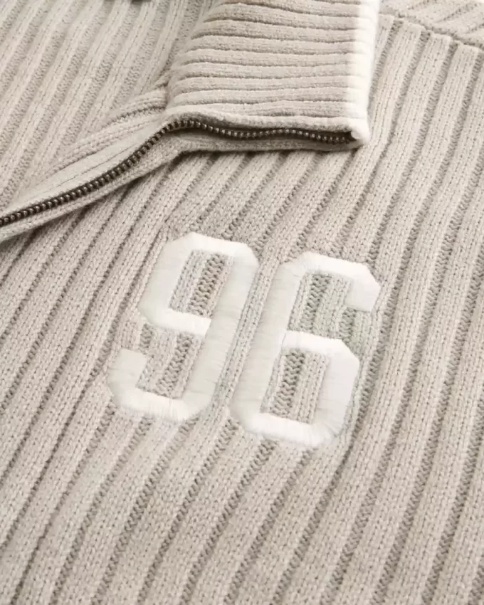 Rento numerograafinen vetoketjullinen villapaita Rento numerograafinen vetoketjullinen villapaita