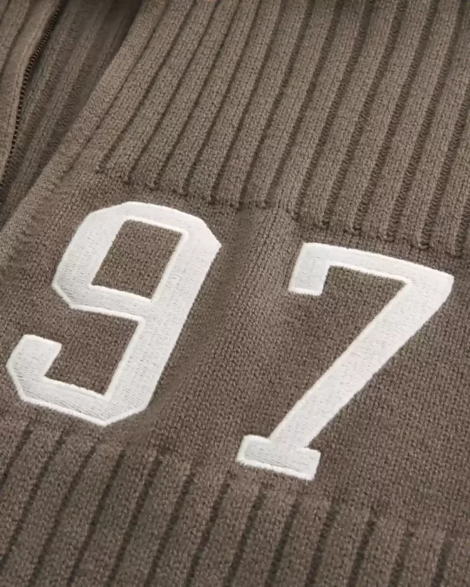 Rento numerograafinen vetoketjullinen villapaita Rento numerograafinen vetoketjullinen villapaita