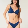Ribbed High-Leg pörköin Bikini Bottom