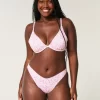 Ribbed High-Leg pörköin Bikini Bottom