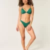 Ribbed High-Leg pörköin Bikini Bottom
