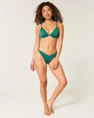 Ribbed High-Leg pörköin Bikini Bottom