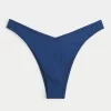 Ribbed High-Leg pörköin Bikini Bottom