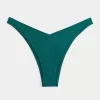Ribbed High-Leg pörköin Bikini Bottom