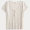 Ribbed lyhythihainen Icon Henley