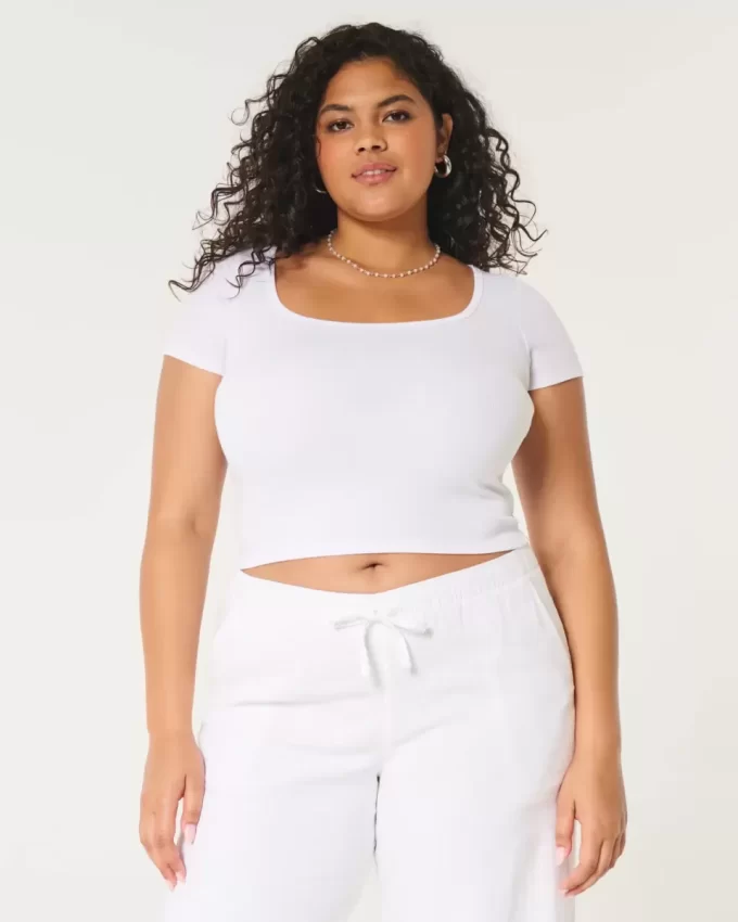 Ribbed Neck-neck Baby T-paita Ribbed Neck-neck Baby T-paita