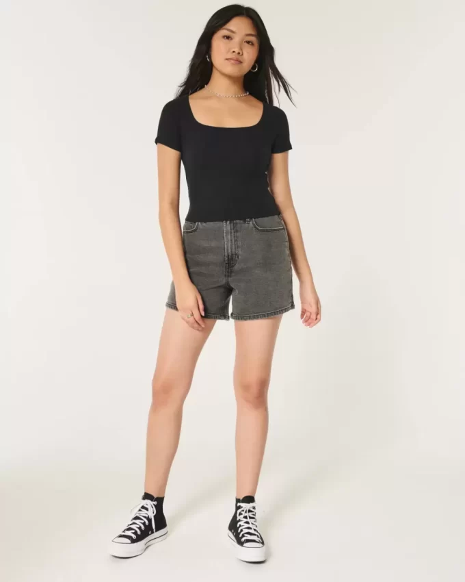 Ribbed Neck-neck Baby T-paita Ribbed Neck-neck Baby T-paita