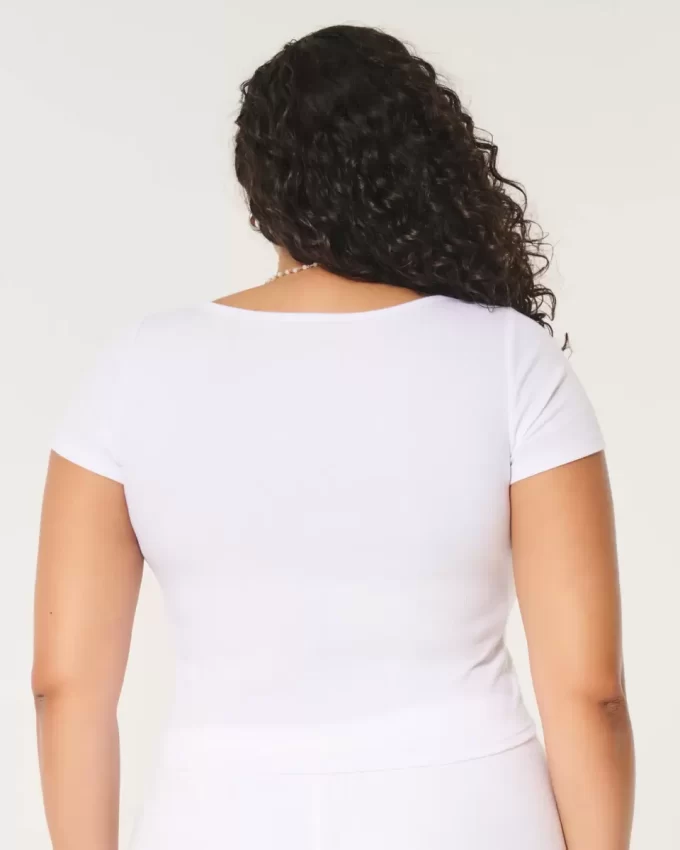 Ribbed Neck-neck Baby T-paita Ribbed Neck-neck Baby T-paita
