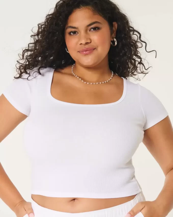 Ribbed Neck-neck Baby T-paita Ribbed Neck-neck Baby T-paita