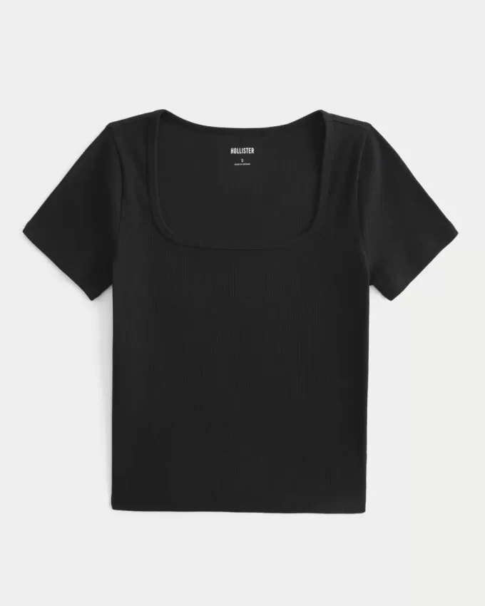 Ribbed Neck-neck Baby T-paita Ribbed Neck-neck Baby T-paita