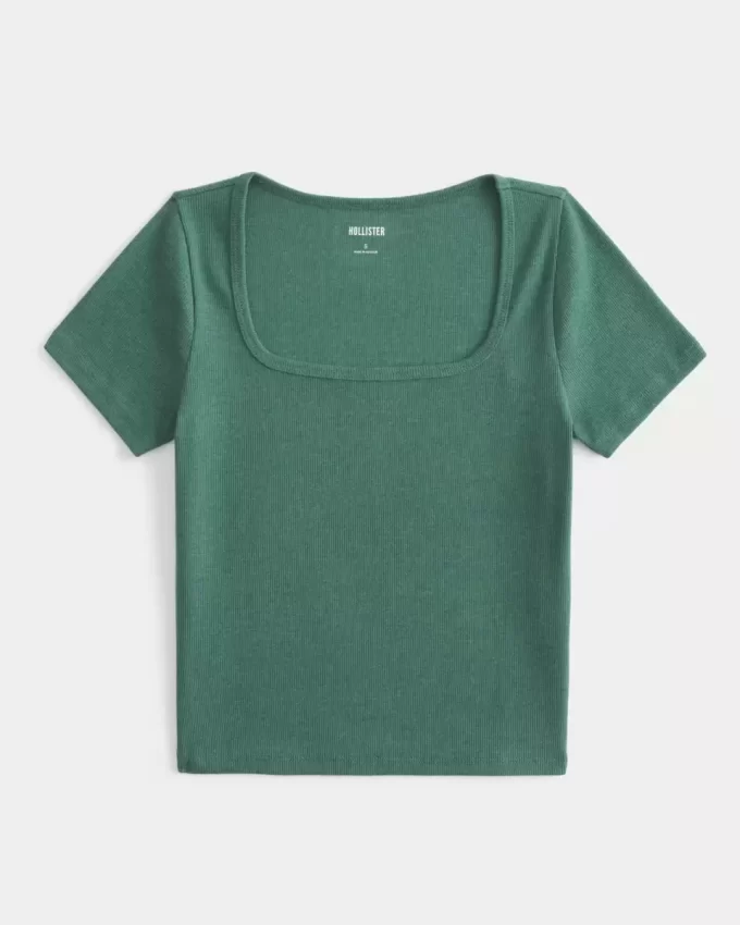Ribbed Neck-neck Baby T-paita Ribbed Neck-neck Baby T-paita