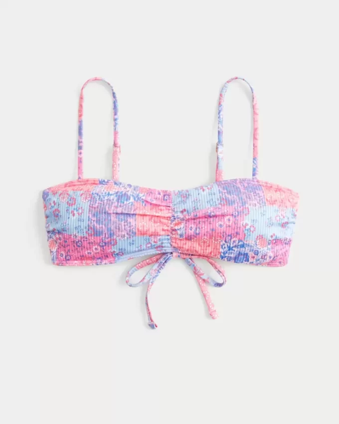 Ribbed Tie Scoop bikinitoppi