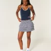 Ruffle Knit Mini Skort