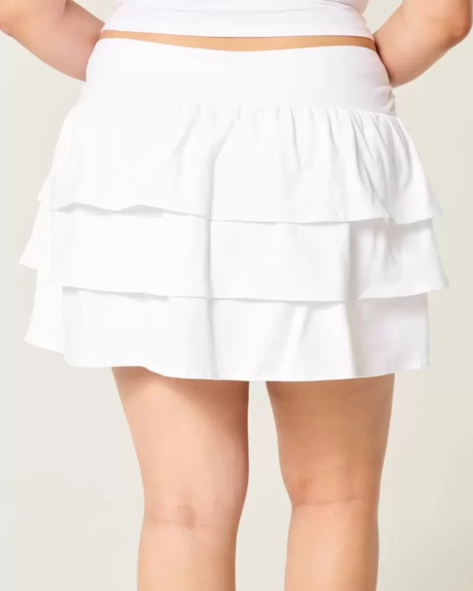 Ruffle Knit Mini Skort