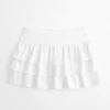 Ruffle Knit Mini Skort