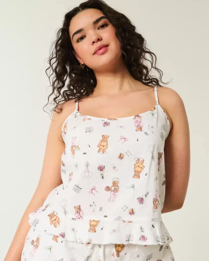 Ruffle Seersucker Sleep Tank Ruffle Seersucker Sleep Tank