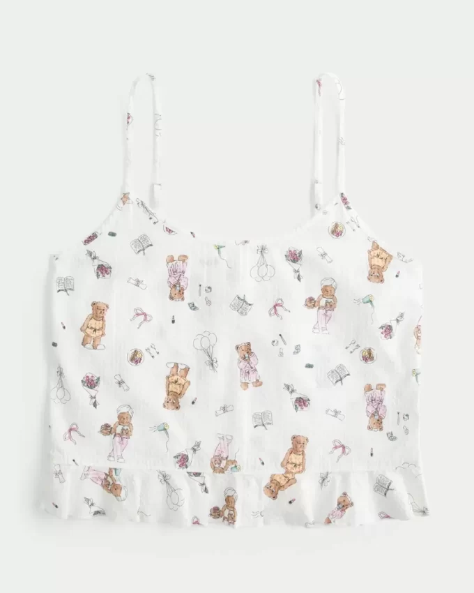 Ruffle Seersucker Sleep Tank Ruffle Seersucker Sleep Tank